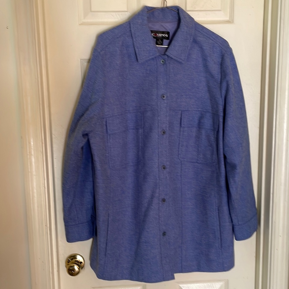 Company Ellen Tracy Western inspired size 14 100% wool shacket.